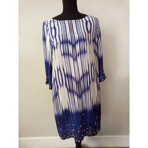 Alexia Admor Purple White Mini Dress Size Medium